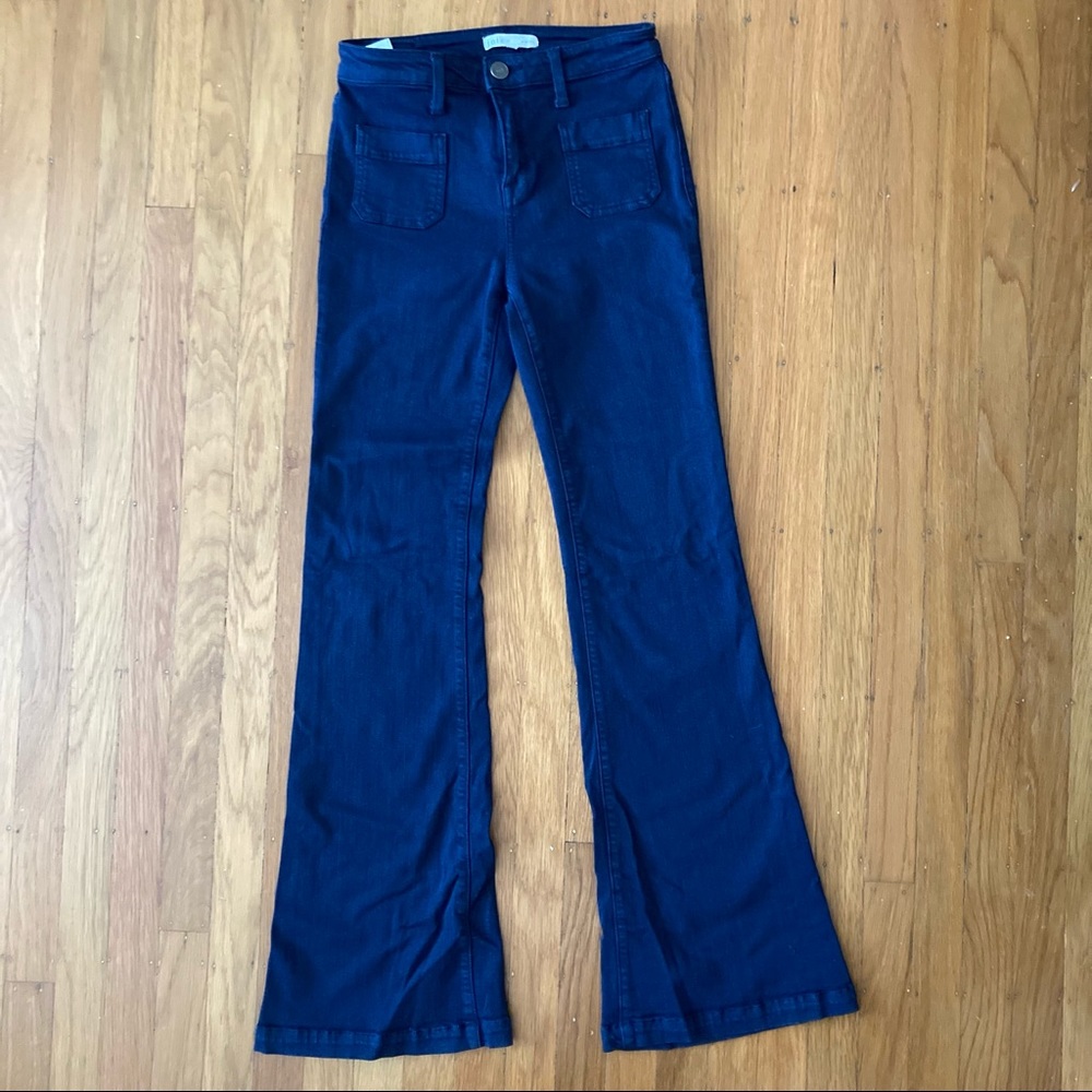 Joie Enchante Flare Jeans in Dark Navy Size 26 - Picture 6 of 12